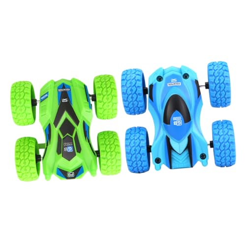 MOLUCKFU 2st Doppelseitiges Trägheit Auto Kinderspielzeug Dirtbikes Für Kinder Autospielzeug Babyspielzeug Auto Spielzeug Kinder Spielset Spielzeug Für Geländefahrzeuge Blue Plastik von MOLUCKFU