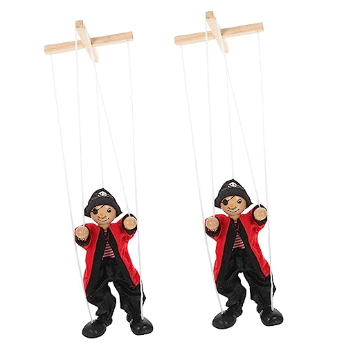 MOLUCKFU Marionetten Kasperlepuppen 2st Marionette Puppen Handpuppe Plüschtiere Flanell von MOLUCKFU