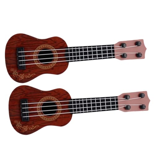 MOLUCKFU 2st Mini-Ukulele Ukulele Für Anfänger Ukulele Für Kinder Ukulele Modelle Für Kinder Bass-Ukulele Ukulele Klassisches Instrument Musikspielzeug Für Kindergitarre Spielzeuge Plastik von MOLUCKFU