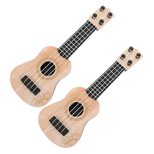 MOLUCKFU 2st Mini-Ukulele Ukulele Musikspielzeug Gitarrenspielzeug Für Kinder Spielzeug Für Mädchen Pädagogische Ukulele Für Kinder Ukulele Klassisches Instrument Ukulele-Modell Plastik von MOLUCKFU