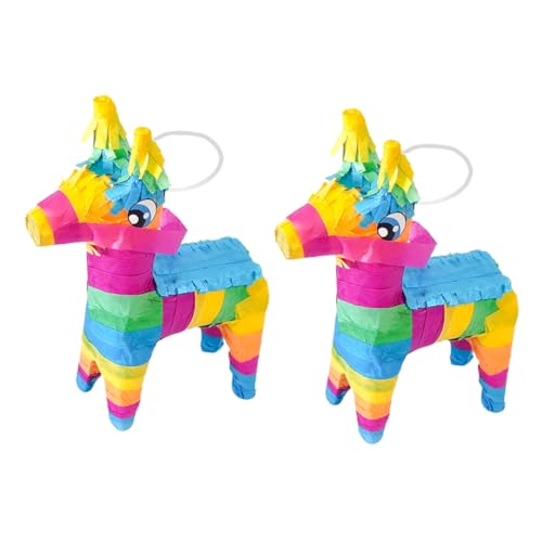 MOLUCKFU 2st Piñata Fiesta-gastgeschenke Mexikanisches Spielzeug Marienkäfer-hüpfbälle Partyzubehör Für Kinder Mexiko Dekorationen Süßigkeitengeschenke Für Taco-partyzubehör Tacos De Papier von MOLUCKFU