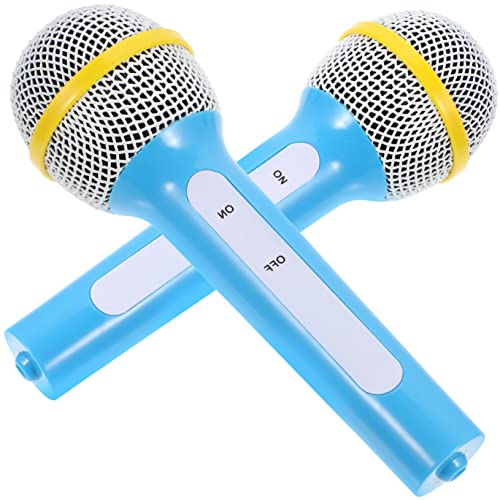 MOLUCKFU Microfon Kind 2st Simuliertes Mikrofon Spielzeugmikrofon Für Lautsprecher Karaoke Maschine Kinderspielzeug Mikrofone Mädchenspielzeug Musikspielzeug Für Mikrofon Plastik Mikrophon von MOLUCKFU