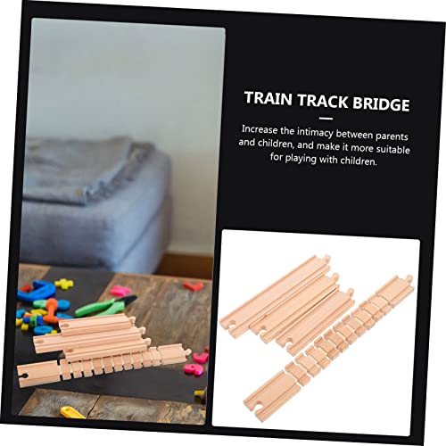 MOLUCKFU 3 Stück Teiliges Holz Eisenbahn Modularer Gleisbau Praktisch Langlebig Fördert Feinmotorik und Kreativität Geeignet als MOLUCKFU 3 Stück Teiliges Holz Eisenbahn Modularer Gleisbau Praktisch Langlebig Fördert Feinmotorik und Kreativität Geeignet als von MOLUCKFU