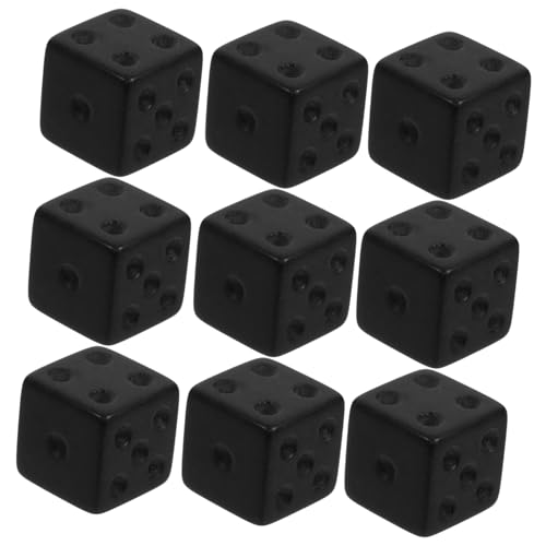 MOLUCKFU 30st Schwarze Matte Würfel Spielsachen Große Würfel Brettspielwürfel Würfel Für Partyspiele Mehrseitige Würfel Punkte Würfel Würfel-layouts Gefrostete Würfel Black Acryl von MOLUCKFU