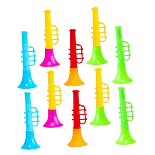 MOLUCKFU 30st Trompete Spielzeug Mini-trompete Trompeteninstrumente Musikalische Vorgetäuschte Instrumente Horn Bläst Spielzeug Musikinstrument Lustiges Party-krachmacher-Spielzeug Abs von MOLUCKFU