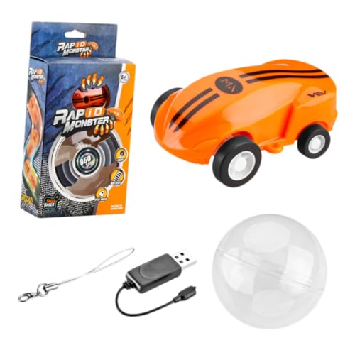 MOLUCKFU 360 Stunt-Auto-Modell Mini-Auto-Spielzeug Auto Spielzeug Mini-Spielzeug Autospielzeug USB ladegeräte ABC wickeltasche Toy kinderf modellauto Renn-Stuntauto Hand-Stunt-Auto Orange von MOLUCKFU