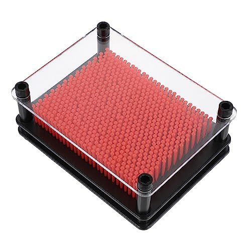 MOLUCKFU 3D Klon Handmodell Spielzeug Pin Skulptur Für Handabdruck Pin Abdruck Handform Pin Kunsttafel Hand Pin Pin Kunstskulptur Kunststoff Rot von MOLUCKFU