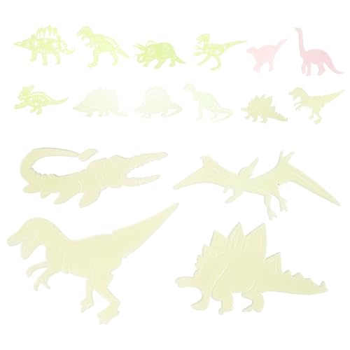 MOLUCKFU 4 Sets Leuchtende Dinosaurier Aufkleber Wandaufkleber Für Dinosaurier Wandaufkleber Leuchtende Wandaufkleber Wandaufkleber Für Leuchtende Kunstaufkleber von MOLUCKFU