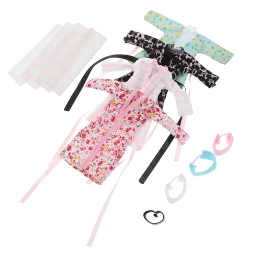 MOLUCKFU 4sätze Puppennachtwäsche Set Mit Pyjama Bademantel Handtuch Und Stirnband Miniatur-toilettenartikel Für Puppenkleidung Und Ankleidespiele MOLUCKFU 4sätze Puppennachtwäsche Set Mit Pyjama Bademantel Handtuch Und Stirnband Miniatur-toilettenartikel Für Puppenkleidung Und Ankleidespiele von MOLUCKFU