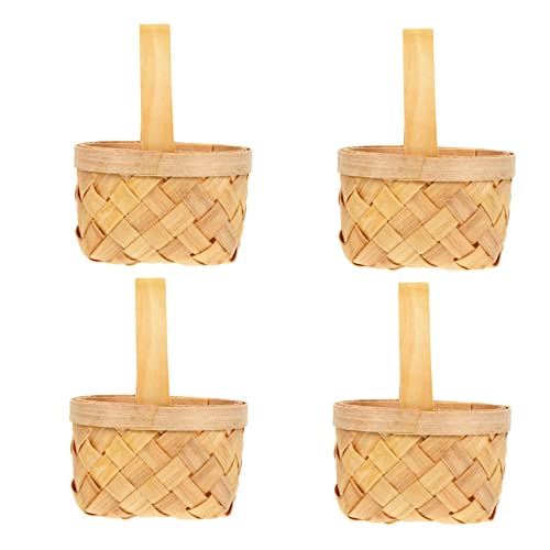MOLUCKFU 4 Stück Handgeflochtene Korbboxen Hochzeitsdekorationen Korb Ostern Schmuckkorb Für Blumen Brautkorb Armband Für Kleine Weidenkörbe Mini Puppen Aus Holz MOLUCKFU 4 Stück Handgeflochtene Korbboxen Hochzeitsdekorationen Korb Ostern Schmuckkorb Für Blumen Brautkorb Armband Für Kleine Weidenkörbe Mini Puppen Aus Holz von MOLUCKFU