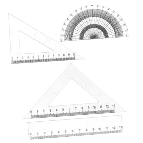 MOLUCKFU 4 Stück Miniatur-kunststofflineal Deko Puppenhaus Zubehör Für Mini-puppenhäuser Lernmaterialien Für Puppen Zubehör Für Miniaturlineale Simulation Mini-lineal Mini-lineale Plastik von MOLUCKFU