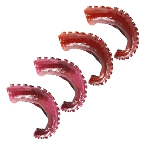 MOLUCKFU 4 Stück Simulierte Tintenfischklaue Realistisches Oktopus-tentakelmodell Gefälschte Oktopus-tentakel Oktopus-tentakel- Gefälschte Essensrequisite Fake-oktopus- Brown PVC von MOLUCKFU