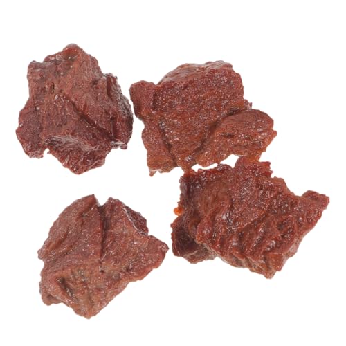 MOLUCKFU 4 Stück Steak Modell Simulationsfleisch Gefälschtes Gekochtes Steak Künstliche Lebensmittel Gefälschtes Steak Gefälschtes Essen Realistisches Künstliches Steak Spielzeug von MOLUCKFU