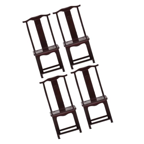 MOLUCKFU 4 Stück Teiliges Mini Vintage Stuhl Modell aus Abs Miniatur Puppenhaus Möbel Dekorativer Retro Stuhl für Puppenhaus und Miniatur Szenen Deko MOLUCKFU 4 Stück Teiliges Mini Vintage Stuhl Modell aus Abs Miniatur Puppenhaus Möbel Dekorativer Retro Stuhl für Puppenhaus und Miniatur Szenen Deko von MOLUCKFU