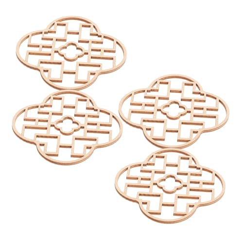 MOLUCKFU 4 Stück Teiliges Miniatur Holzfenster Modell Chinesischer Stil für DIY Puppenhaus Möbel Basteln Traditionelle Architektur Zubehör MOLUCKFU 4 Stück Teiliges Miniatur Holzfenster Modell Chinesischer Stil für DIY Puppenhaus Möbel Basteln Traditionelle Architektur Zubehör von MOLUCKFU