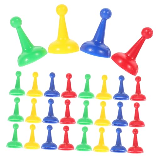 MOLUCKFU 40 Stück Spielsteine Schach Brettspielfiguren Spielmarken Ludo-brettspiel Brettspiele Tabletop-spielkomponente Tischmarker Spielzubehör Plastik von MOLUCKFU