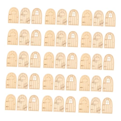MOLUCKFU 45 Stück Teiliges Mini-Holz-märchentür- Unlackierte Miniatur-türen für DIY-bastelprojekte Vielseitige Dekoration für Feengarten Puppenhaus Baumdeko Kreative Innen Gartengestaltung MOLUCKFU 45 Stück Teiliges Mini-Holz-märchentür- Unlackierte Miniatur-türen für DIY-bastelprojekte Vielseitige Dekoration für Feengarten Puppenhaus Baumdeko Kreative Innen Gartengestaltung von MOLUCKFU