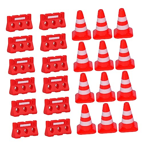 MOLUCKFU 48 Stück Straßenschild Barrikade Spielzeug Mini Spielzeug Kidcraft Spielset Kinderspielzeug Straßensperre Schild Kinderspielsets Kinderspielzeug Puzzle Spielzeug von MOLUCKFU