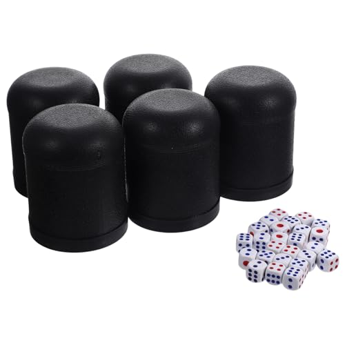 MOLUCKFU 5 Sets Würfelbecher Aus Kunststoff Würfel Shaker Becher Für Spaß Mini Würfel Shaker Würfelspiel Kleine Würfel von MOLUCKFU