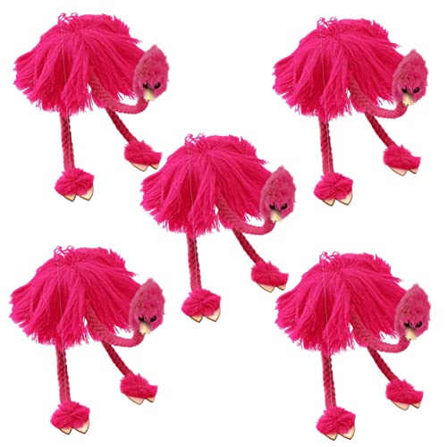 MOLUCKFU 5 Stück Schnurtier Für Mädchen Ausgestopftes Faultier Plüschtier Puzzle Spielzeug Flamingo Plüschtier Kinder Lernspielzeug Ausgestopfte Hunde Für Kinder Ausgestopfte von MOLUCKFU