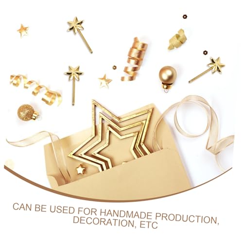 MOLUCKFU 50 Stück Mini Hexagramm Zauberstäbe Glänzend Goldfarben Fadebeständig DIY Bastelset für Party deko Kreative Bastelstäbe für Geburtstagsfeiern und Geschenkideen MOLUCKFU 50 Stück Mini Hexagramm Zauberstäbe Glänzend Goldfarben Fadebeständig DIY Bastelset für Party deko Kreative Bastelstäbe für Geburtstagsfeiern und Geschenkideen von MOLUCKFU