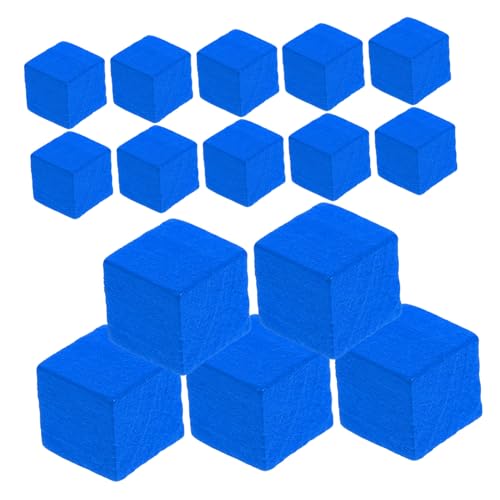 MOLUCKFU 50 Stück Schachzubehör Spielfiguren Brettspiele Bauern Spielkomponente Spielzubehör Tischmarker Schach Für Brettspiel Schachbrett Schach Schachbrett Zubehör Schach Ersatz Blue Holz von MOLUCKFU