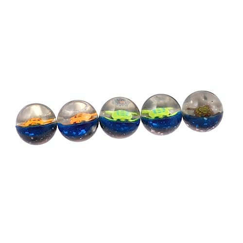 MOLUCKFU 5St Lernspielzeug für Kinder Neon hüpfende Bälle Kinderspielzeug Stretch-Ball-Spielzeug elastisches Ballspielzeug große Hüpfbälle Kinder Spielzeug Toys transparente Kugel Grey von MOLUCKFU