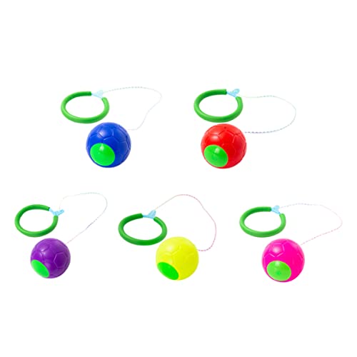 MOLUCKFU 5St Tritt den Ball Kinder überspringen den Ball Knöchel-Sprung-Ball-Spielzeug Blitzspielzeug Kinder fitnessgeräte flummies f�r Kinder Überspringen Sie es Ball Springsport Plastik von MOLUCKFU