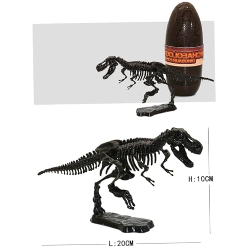 MOLUCKFU 6 Set Dinosaurier Fossil Skelett Modell Spielzeug Dinosaurier Skelett Modell Schwarz von MOLUCKFU