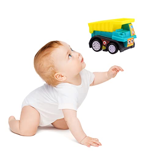 MOLUCKFU 6 Teiliges Spielzeugset Für Babys Mini ägheits LKW Technik Transporter Lernspielzeug Für Kleinkinder Baufahrzeuge Und Auto Spielzeug Für Kinder Geschenkidee Für Frühes von MOLUCKFU