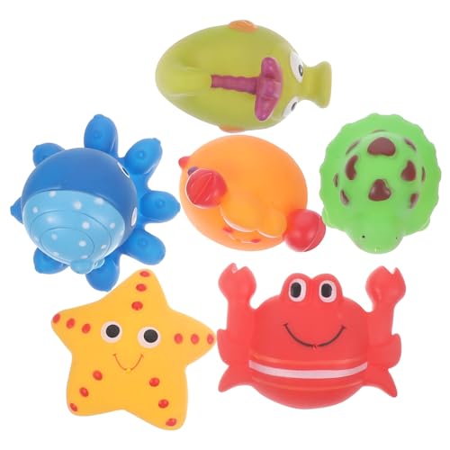 MOLUCKFU 6st Badespielzeug Für Babys Wasserspielzeug Für Die Babyparty Badewanne Lustige Spielzeuge Badespielzeug Für Kleinkinder 1-3 Kinderspielzeug Vinyl von MOLUCKFU