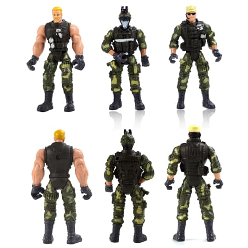 MOLUCKFU 6st Spielzeug Für Spezialeinheiten Soldatenmodelle Figuren Spielzeug Actionfiguren Soldat Actionfigur Spielzeug Figuren Der Spezialeinheiten Modell Der Spezialeinheiten von MOLUCKFU