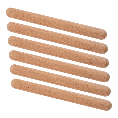 MOLUCKFU 6st Stock Für Musikinstrumente Percussion-musikstöcke Rhythmusstöcke Im Klassenzimmer Musiksticks Für Trommelstöcke Musikstock Für Rhythmus-Sticks Babyspielzeug Holz von MOLUCKFU