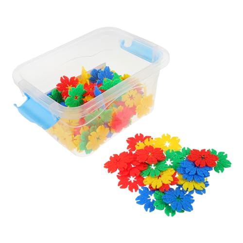 MOLUCKFU Bausteine-Set in Schneeflockenform 70-teiliges Modulares Spielzeug Für Die Frühe Bildung Von Kindern Und Die Verbesserung Der Feinmotorik von MOLUCKFU