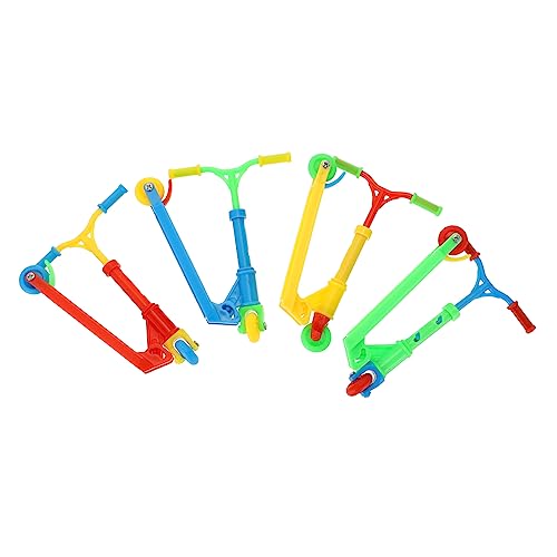 MOLUCKFU 8 STK Finger-Skateboard Fingertrainingsspielzeug Tragbare Fingerspitzenspielzeuge Fingerscooter Kleine Roller Kinderroller Mini-fingerspielzeug Gehirnspielzeug Plastik Colorful von MOLUCKFU