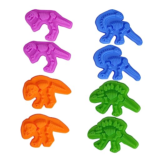 MOLUCKFU 8 Sätze Kinder Dinosaurier Strandspielzeug Sand Strandsand Spielzeug Aus Sandformen Sandkastenspielzeug Für Kinder Dinosaurier-Form Sandspielspielzeug Sandkastenformen Sand Spielen von MOLUCKFU