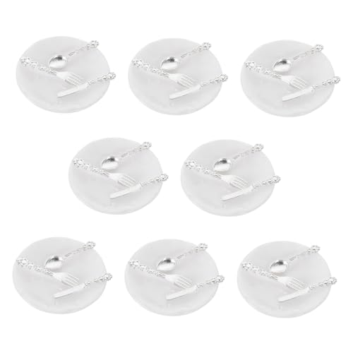 MOLUCKFU 8 Sätze Teiliges Miniatur Tafelgeschirr aus Hochwertigem mit Gabeln und Löffeln Klassisches Design für Puppenhaus Dekoration Kinderspielzeug und Fotorequisiten MOLUCKFU 8 Sätze Teiliges Miniatur Tafelgeschirr aus Hochwertigem mit Gabeln und Löffeln Klassisches Design für Puppenhaus Dekoration Kinderspielzeug und Fotorequisiten von MOLUCKFU