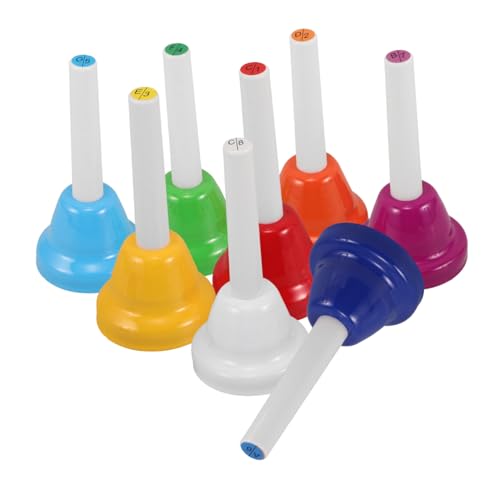 MOLUCKFU 8 Stück Teiliges Handglocken Set Bunt Diatonisch Pädagogisches Musikinstrument für Kleinkinder und Erwachsene Spielerisches Lernen Rhythmusförderung für Vorschule Unterricht MOLUCKFU 8 Stück Teiliges Handglocken Set Bunt Diatonisch Pädagogisches Musikinstrument für Kleinkinder und Erwachsene Spielerisches Lernen Rhythmusförderung für Vorschule Unterricht von MOLUCKFU