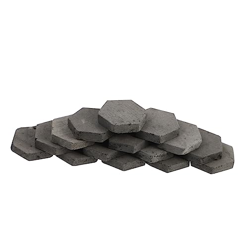 MOLUCKFU 80St Mini-Steine Miniaturen Dekoration Mini-künstliche Pflanzen Puppenhausmöbel Mini-Gartenziegel Kinder bastelset basteln für Kinder Kleiner Miniaturstein Ziegelmodell Ton Grey von MOLUCKFU