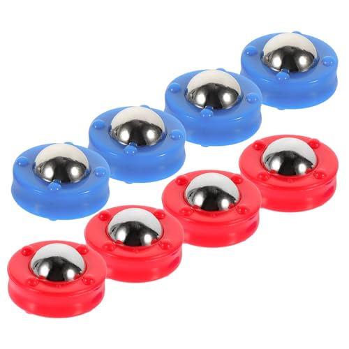 MOLUCKFU 8St Tisch-Shuffleboard Kartenspiele Fußball Mini-Shuffleboard-Pucks Tischspiele Dis tischfussballtisch Foosball tischkicker ersatzteile Gleitkugeln rollende Perlen Plastik von MOLUCKFU