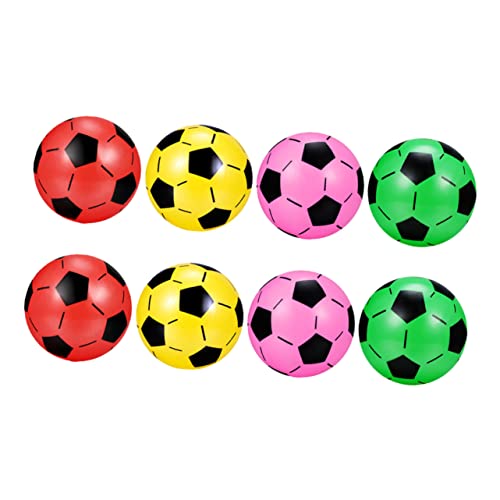 MOLUCKFU 8St aufblasbarer Ball Outdoor draußen Outdoor- für Fußball-Lernspielzeug aufblasbare Fußbälle Fußballspielzeug für Plastik von MOLUCKFU