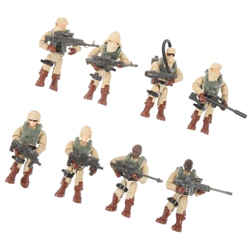 MOLUCKFU 8st Sandkasten-miniaturen Spielzeug Für Soldaten Soldaten-actionfiguren Spielset Spielzeug Modell Einer Soldatenfigur Soldat Spielset Winzige Soldatenmodelle Soldatenformen Plastik von MOLUCKFU