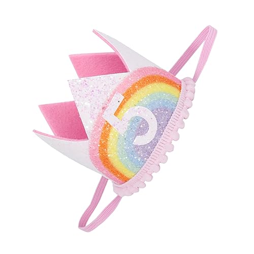 MOLUCKFU Baby Party Crown Hüte Geburtstagskappen Stirnband Kinder Party Crown Hat Supplies von MOLUCKFU