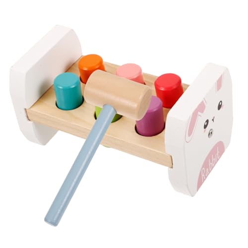 MOLUCKFU Beat-Tabelle Babyspielzeug Bausteine ​​für Kleinkinder Hammer Peg Spielzeug Musikalisches Stampfspielzeug Kinderspielzeug Hämmernde Spielzeuge Babybausteine Kinder Tylonal Hölzern von MOLUCKFU