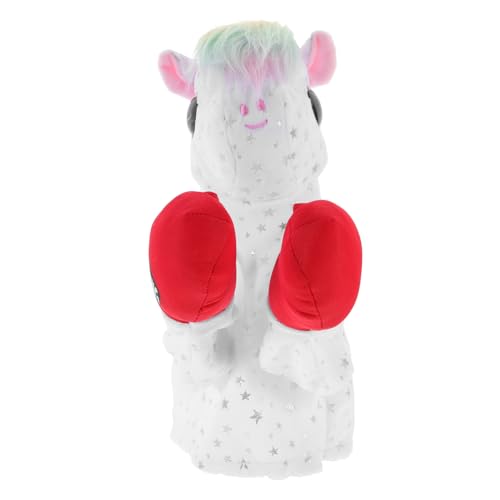 MOLUCKFU Box-Einhorn Spielzeuge Tierpuppe Tierisches Plüschtier Frühpädagogisches Handpuppe Zum Geschichtenerzählen Tierische Fingerpuppen Handpuppe Plastik von MOLUCKFU