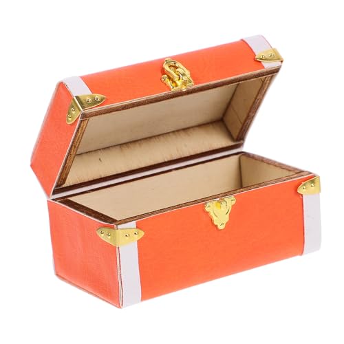 MOLUCKFU Box Mini Aufbewahrungsbox Mini Koffer Puppenhaus Möbelmodell Mini Koffer Schmücken Puppenhaus Mini Puppenhaus Reisekoffer Mini Ornament Mikro Szene Schmuck von MOLUCKFU