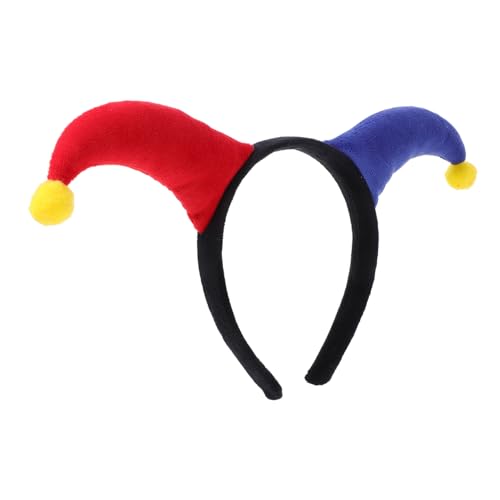 MOLUCKFU Clown Stirnband Haardekoration Cosplay Stirnband Weihnachtsfeier Stirnband Clown Kopfschmuck Für Cosplay Haarspange Halloween Clown Haarband Schönes Clown Haarband Clown von MOLUCKFU