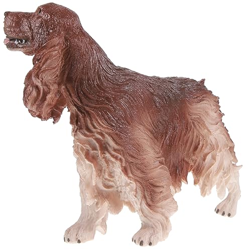 MOLUCKFU Cocker Spaniel-Modell Tierfiguren Hunde-sammelfigur Actionfigur Spielzeug Spielset Mit Tierspielzeug Realistischer Hund Lebensechter Hund Simulationshundefigur Plastik Brown von MOLUCKFU