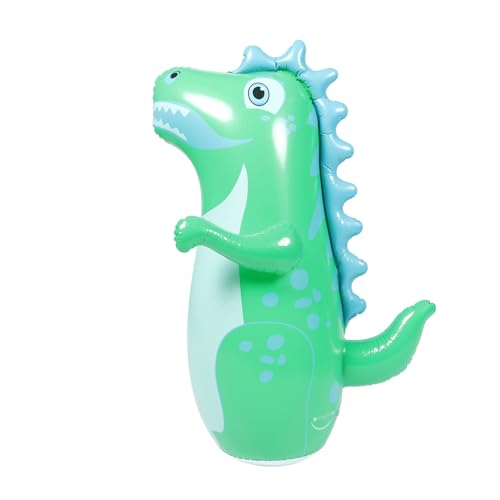 MOLUCKFU Dinosaurier-Becher Spielzeug Kinder Boxsäcke Aufblasbare Boxsäcke Für Kinder Aufblasbarer Becher Für Kinder Aufblasbarer Dinosaurierbecher Green PVC von MOLUCKFU