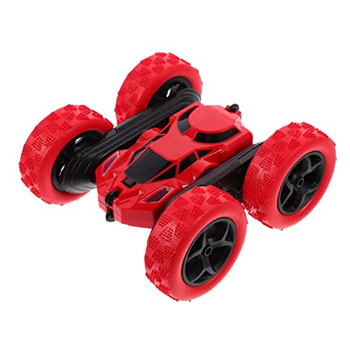 MOLUCKFU Doppelseitiges Stuntauto Fahren Autospielzeug Doppelseitiger Stunt Stunt-Auto- Doppelseitige Flips Fahrzeuge Rc-Stunt-Auto Kreatives Stuntauto Plastik Rot von MOLUCKFU